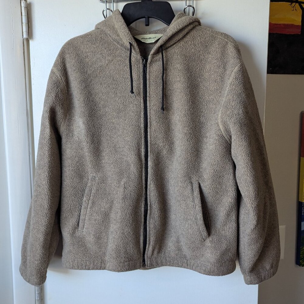 Vintage Eddie Bauer Fleece Zip Up Jacket Coat Size Small